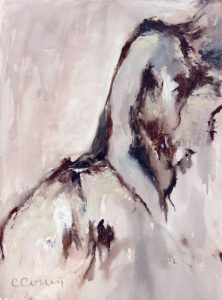 tableau peinture corps femme