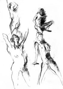 dessin croquis fusain