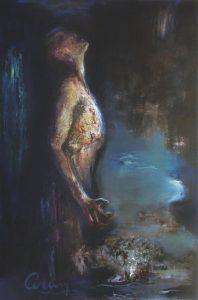 tableau peinture silhouette