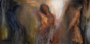 tableau peinture chemin de vie