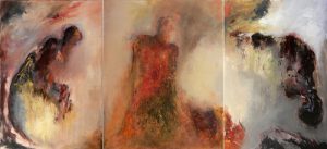 Tableau peinture triptyque