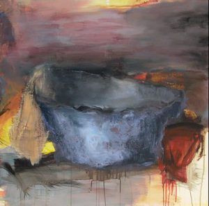 La bassine bleue peinture nature morte