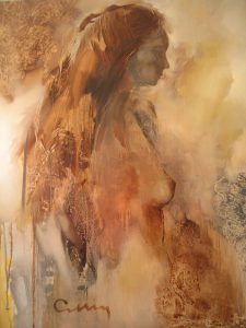 tableau peinture femme nu