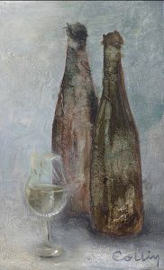 Peinture nature morte petit blanc