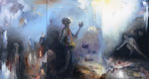 tableau peinture triptyque